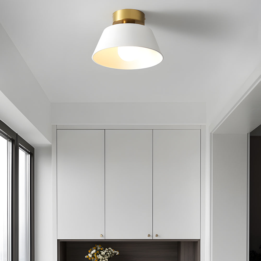 10 Inch Modern Round Flush Mount Ceiling Light with 3 Color Dimming for Hallway and Entrance