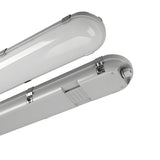 Waterproof 47 Inch LED Vapor Tight Shop Light 40W 5200 Lumens 3CCT Flush Mount Ceiling Fixture