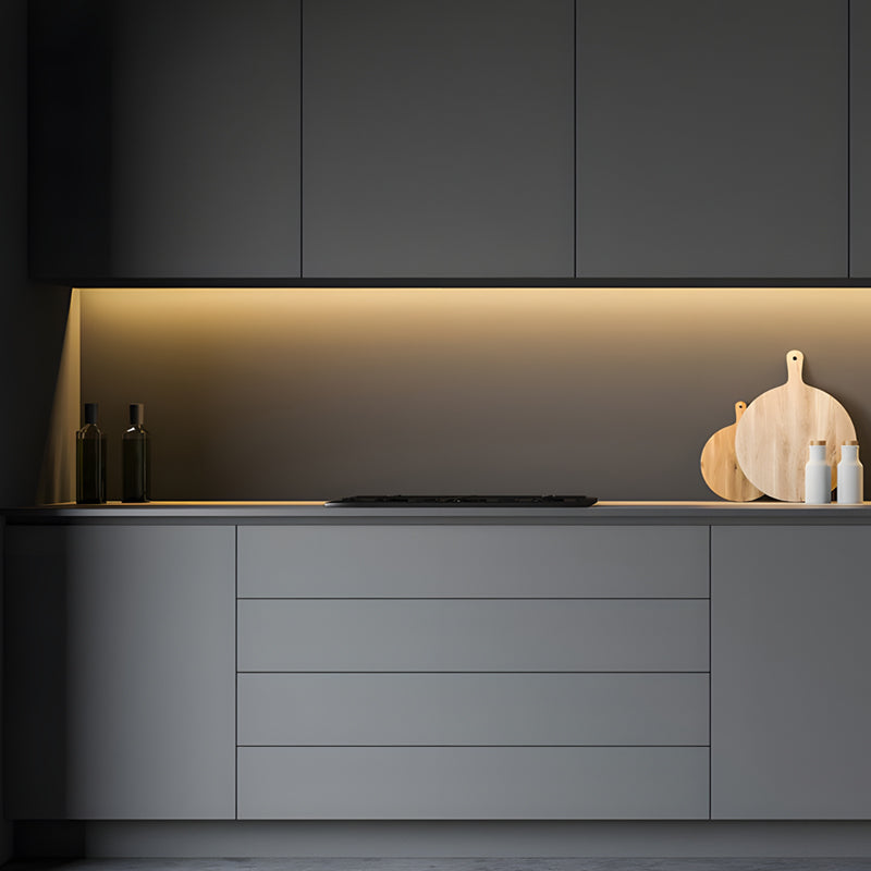 6 Pack Modern Surface Mounted LED Strip Lights for Cabinets and Wardrobes 12V Energy Efficient Lighting