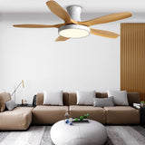 60 Inch Modern Ceiling Fan with LED Light and Remote Control 6 Speed Reversible DC Motor