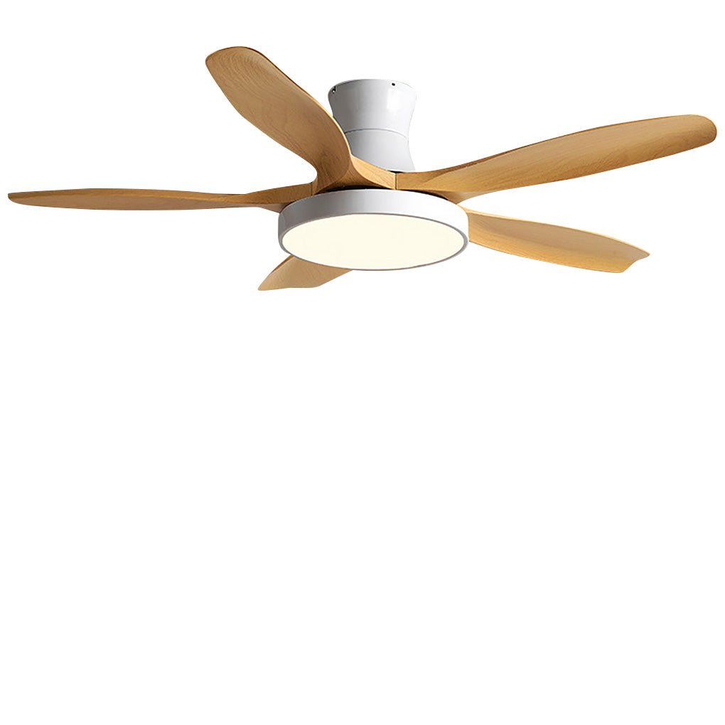 60 Inch Modern Ceiling Fan with LED Light and Remote Control 6 Speed Reversible DC Motor