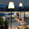 60 Inch Smart Outdoor Solar Floor Lamp with App Controlled RGB and Warm White Lighting