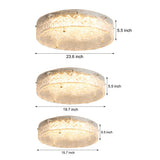 Modern Round Water Ripple Acrylic Ceiling Light Fixture for Dining Room and Bedroom