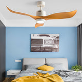 Modern 52 Inch Nordic Ceiling Fan with LED Light and Remote Control Quiet DC Motor 3 Blades