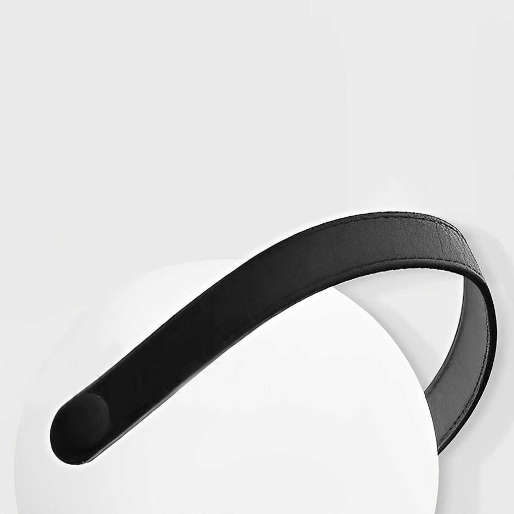 Rechargeable LED Sphere Table Lamp with RGB Color Changing and PU Leather Handle for Bedside