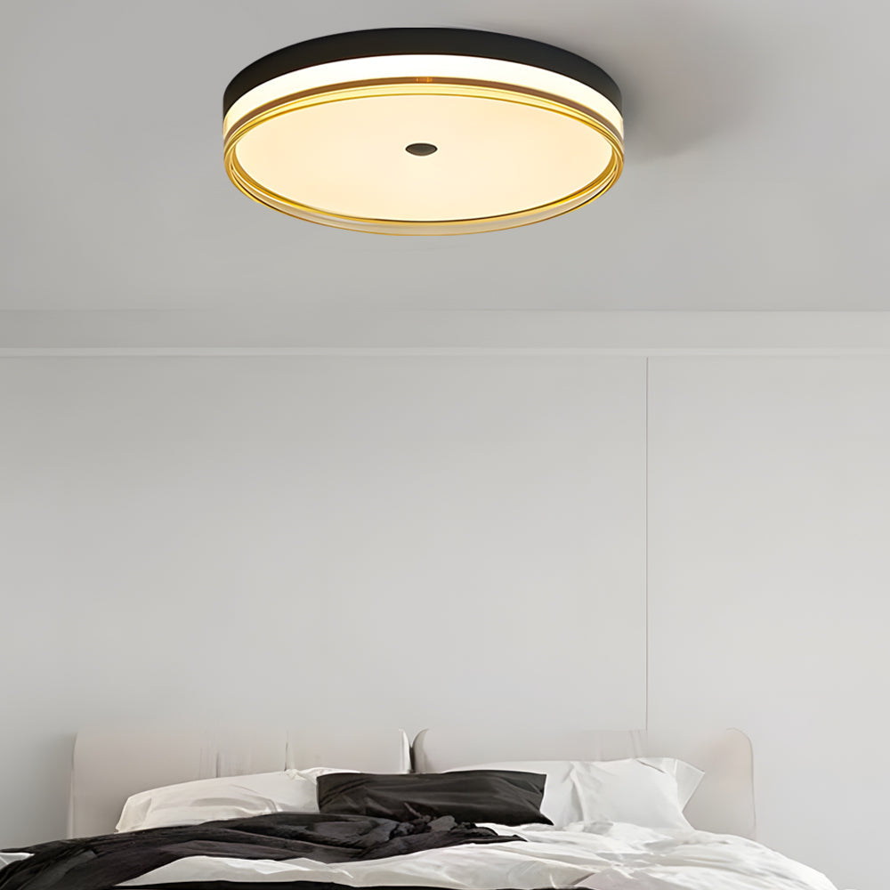 Dimmable Circular LED Ceiling Light with Acrylic Shade and Modern Minimalist Design