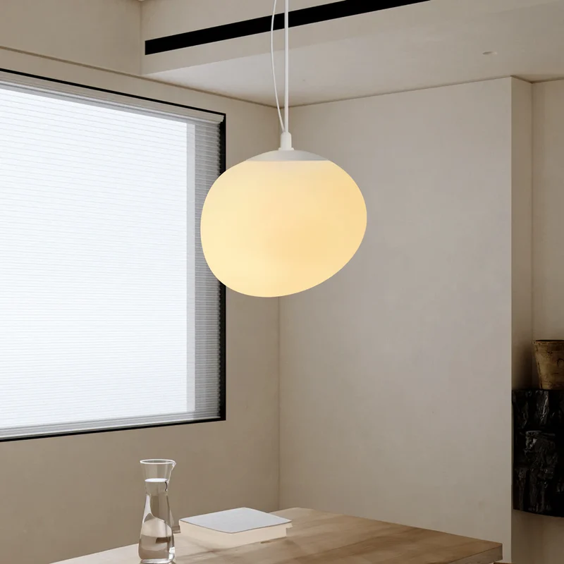 Nordic White Pebble Pendant Light