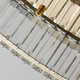Luxury Round K9 Crystal LED Ceiling Fixture Dimmable Post Modern Flush Mount Gold Lamp