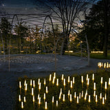 10 Piece Outdoor Waterproof Frosted Acrylic Reed Stick Lawn Lights for Garden Pathway Landscape Decoration