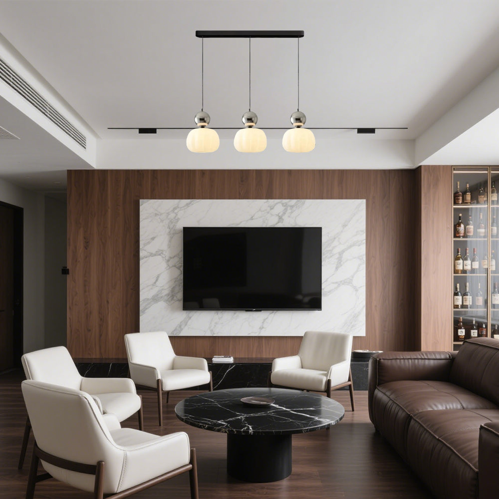 Allo Living Cream Art Deco Pendant Light