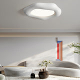Handmade Wabi Sabi Cloud LED Ceiling Light with Three Step Dimming and Acrylic Diffuser