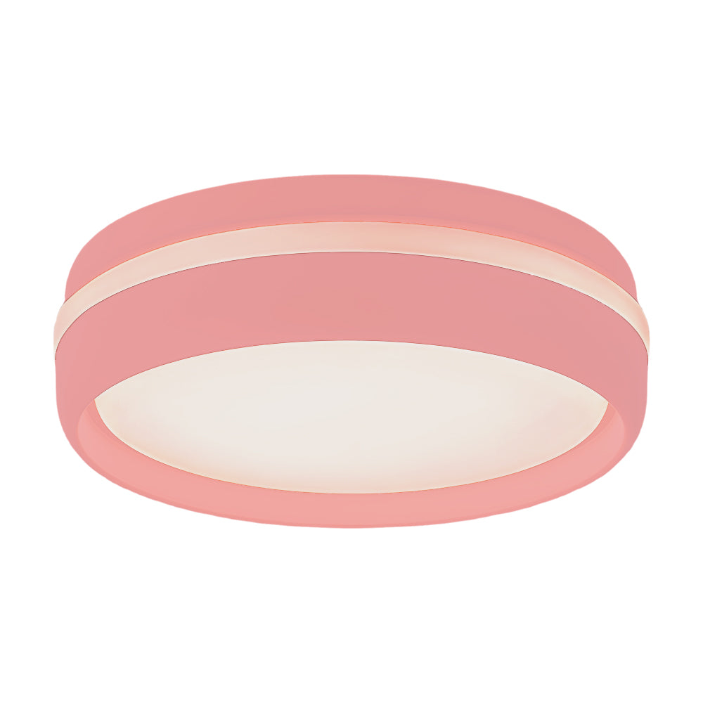 Modern Round LED Flush Mount Ceiling Light with Acrylic Shade for Bedroom Hallway and Living Room