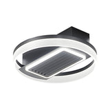 Nordic 19.7 Inch Low Profile Bladeless Ceiling Fan with Dimmable LED Light and 6 Speed Remote Control