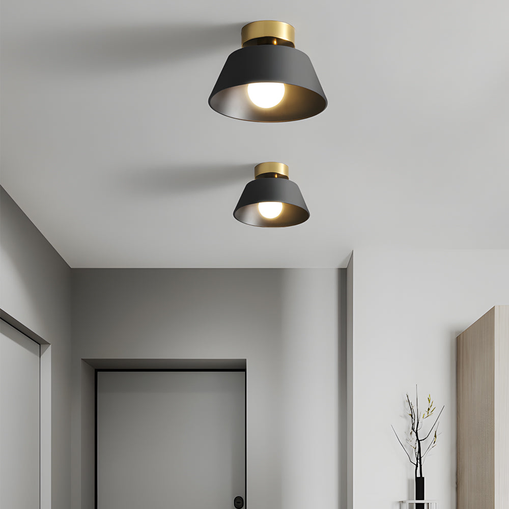 10 Inch Modern Round Flush Mount Ceiling Light with 3 Color Dimming for Hallway and Entrance