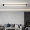 Rotatable Modern Black LED Linear Ceiling Light Fixture for Hallway and Living Room
