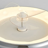 Modern Flush Mount LED Ceiling Fan with Remote 4 Speed Quiet Motor and Dimmable 3 Blade Lamp