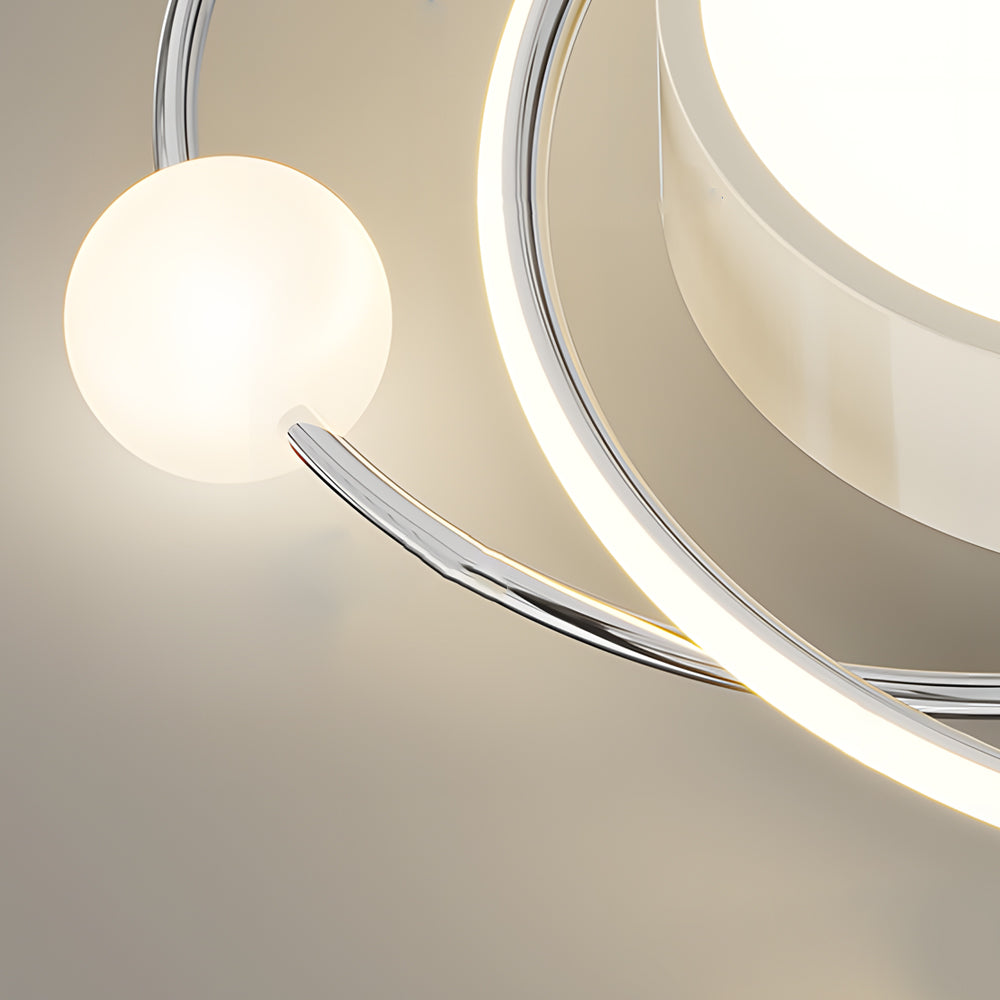 Modern Nordic 20 Inch LED Ceiling Light Dimmable with Remote and 3 Step Dimming Flush Mount