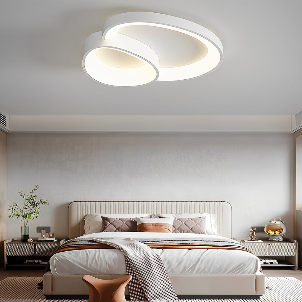 Modern Minimalist Geometric Square LED Ceiling Light with Three Level Dimming