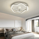 Modern 20 Inch Bladeless Ceiling Fan with 360 Degree Oscillating LED Light and Remote Control