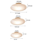 Contemporary Minimalist White Glass LED Ceiling Lamp for Bedroom and Dining Areas