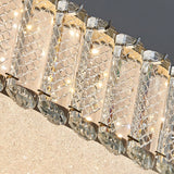 Modern Gold K9 Crystal Flush Mount Ceiling Light Luxury LED Round or Square Lamp with Frosted Shade
