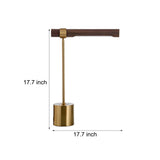 Modern Linear LED Desk Lamp with USB Charging Port and 3 Step Dimming Functionality