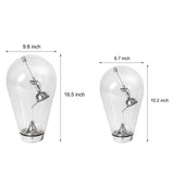 Modern Touch Dimmable Glass Bulb Desk Lamp with Industrial Magnetic Control for Office and Home Decor