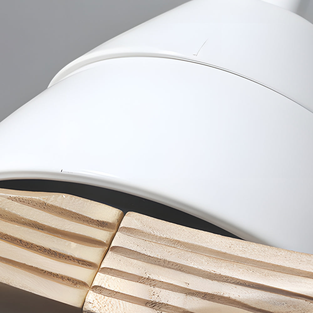 52 Inch Nordic Modern Ceiling Fan with Light and Remote Control 3 Wood Blades 6 Speed DC Motor
