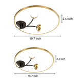 Modern LED Ceiling Light Round Acrylic Ball Flower Design with 3 Color Dimming