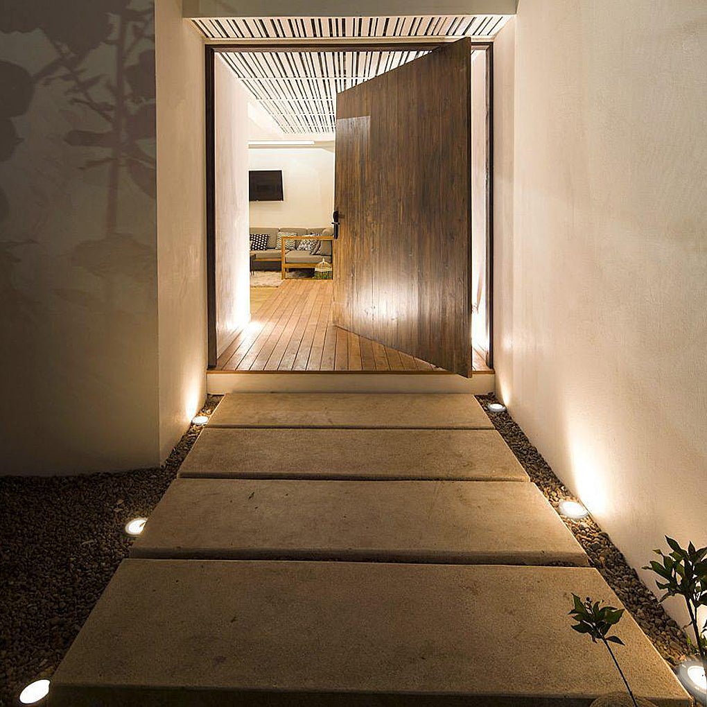 8 Pack Solar Powered LED Outdoor Deck Lights Waterproof Stainless Steel Step Lighting for Stairs
