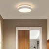 Modern Round LED Flush Mount Ceiling Light with Acrylic Shade for Bedroom Hallway and Living Room