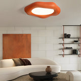 Handmade Wabi Sabi Cloud LED Ceiling Light with Three Step Dimming and Acrylic Diffuser
