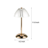 Modern Nordic Brushed Brass Rechargeable Table Lamp with Touch Sensor Dimmable LED