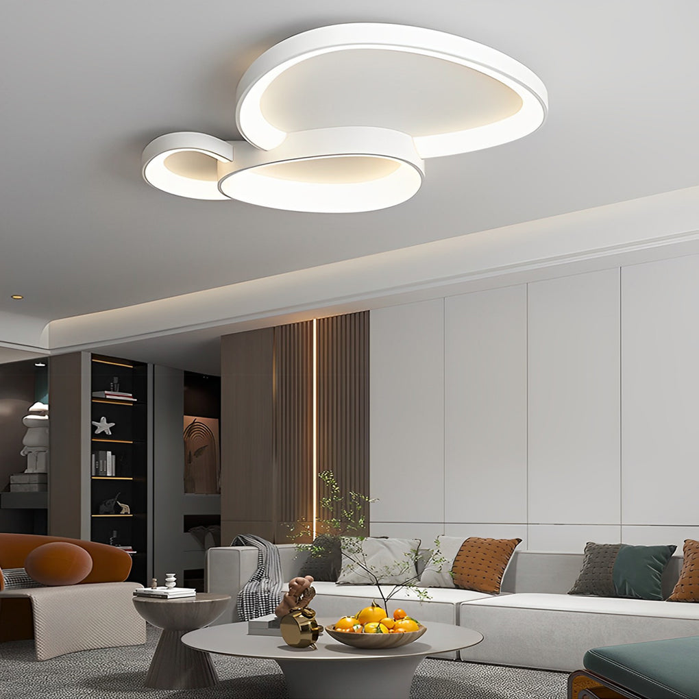 Modern Minimalist Geometric Square LED Ceiling Light with Three Level Dimming