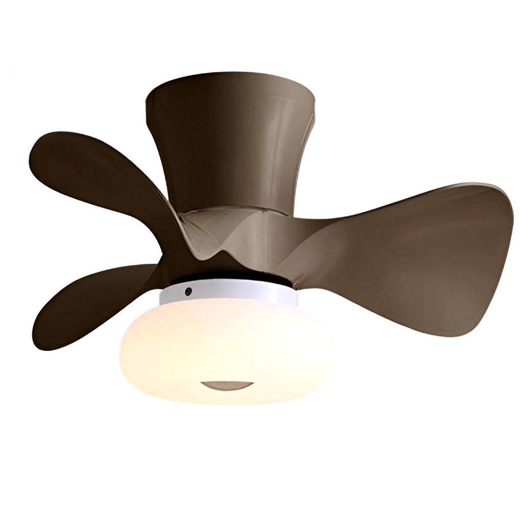 Nordic Style Macaron Color LED Ceiling Fan with Inverter Motor and Remote Control Dimming