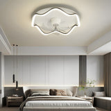 Modern 20 Inch Bladeless Ceiling Fan with 360 Degree Oscillating LED Light and Remote Control