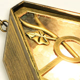 Bronze Outdoor Chandelier Waterproof Glass Pendant Light for Cabin Porch and Garden Illumination