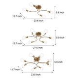 Modern Gold Chandelier with White Spherical Glass Shades for Living Room and Bedroom