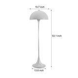 Modern White Mushroom Dome Floor Lamp with 3 Step Dimmable Color Temperature