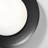 Modern Round LED Flush Mount Ceiling Light with Adjustable Color Temperature and Opal Glass Shade