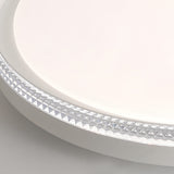 Modern White Acrylic LED Flush Mount Ceiling Light for Bedroom and Living Room