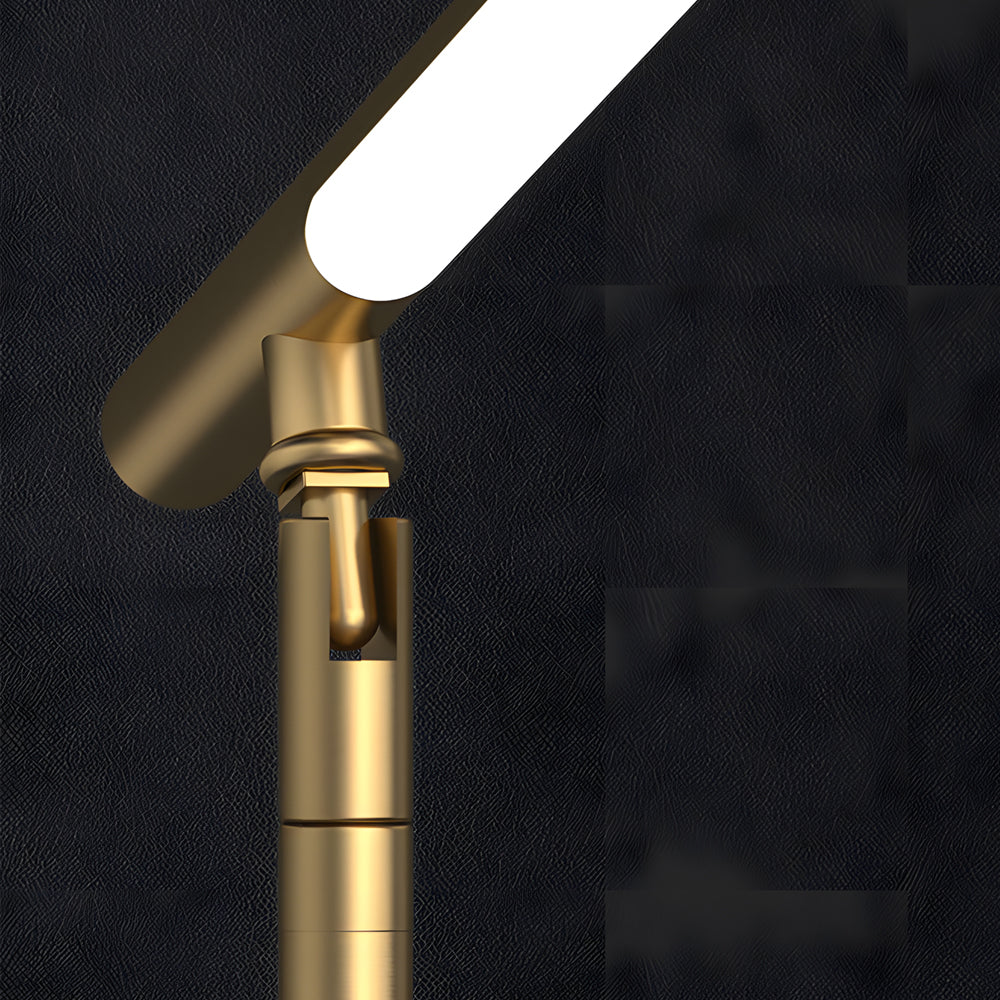 Nordic Copper Adjustable LED Desk Lamp Minimalist Task Light for Home Office and Study