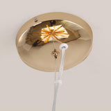 9 Light LED Modern Metal Pendant Light Fixture for Kitchen Island and Dining Areas in Gold and Gray