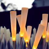 10 Piece Outdoor Waterproof Frosted Acrylic Reed Stick Lawn Lights for Garden Pathway Landscape Decoration