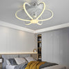 Creative Flower Shaped Bladeless Ceiling Fan with Dimmable LED Light and Remote Control