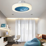 Modern Bladeless Ceiling Fan with Integrated Heater and Dimmable LED Light for Year Round Comfort
