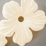 Modern White Acrylic Flower Shape LED Ceiling Lamp Flush Mount for Bedroom
