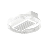 Nordic 19.7 Inch Low Profile Bladeless Ceiling Fan with Dimmable LED Light and 6 Speed Remote Control