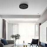 Modern 9.1 Inch Round LED Flush Mount Ceiling Light 4 Light Ultra Thin Low Profile Aluminum Fixture