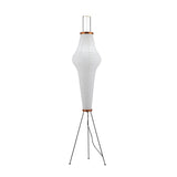 Japanese Rice Paper Floor Lamp Sculptural Mulberry Paper Standing Lantern Lighting